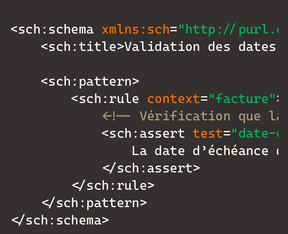 Schematron_Date echeance-Date emission